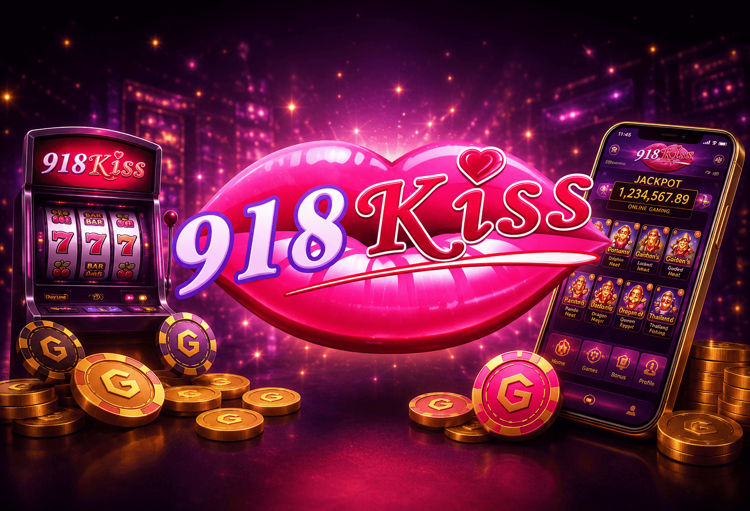 918Kiss slot game guide explaining popular slot games, bonus features and gameplay for Singapore online casino readers