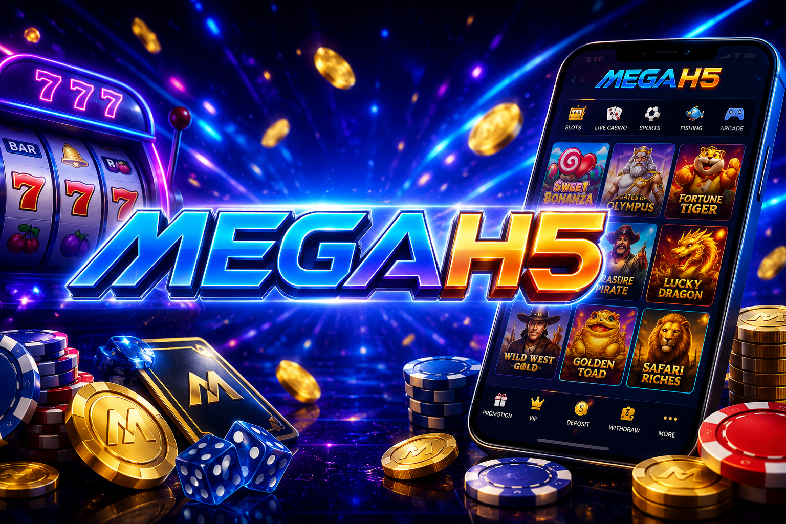 MegaH5 slot guide explaining mobile slot games and online casino features